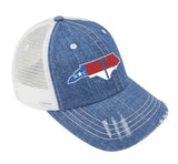 Washed Herringbone Cotton Twill Trucker Cap