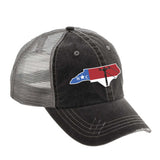 Washed Herringbone Cotton Twill Trucker Cap