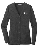 LSW415 Port Authority ® Ladies Marled Cardigan Sweater