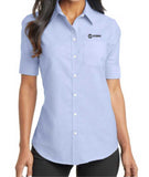 Ladies Port Authority L659 short sleeve Superpro oxford shirt