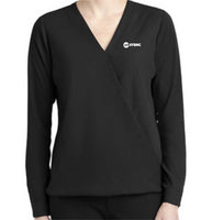 Ladies Port Authority LW702 wrap blouse
