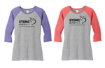 DM136LDistrict ® Women’s Perfect Tri ® 3/4-Sleeve Raglan "SYEMC Gives Back"