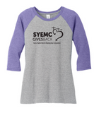 DM136LDistrict ® Women’s Perfect Tri ® 3/4-Sleeve Raglan "SYEMC Gives Back"